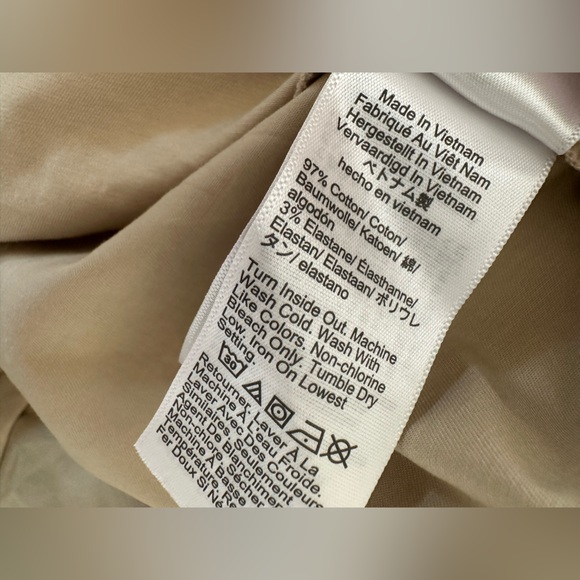 J. Crew Beige Button-Front Shirt Dress with Tie Waist - Picture 10 of 10